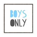 Picture of Boys Only Blue _GroupedProduct_Square_Mini_ _GroupedProduct_Square_Canvas_Framed_