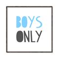 Picture of Boys Only Blue _GroupedProduct_Square_Mini_ _GroupedProduct_Square_Canvas_Framed_