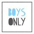 Picture of Boys Only Blue _GroupedProduct_Square_Mini_ _GroupedProduct_Square_Canvas_Framed_