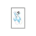 Picture of Blue Teddy _GroupedProduct_Rectangle_Portrait_Mini_ _GroupedProduct_Rectangle_Portrait_Canvas_Framed_