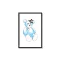 Picture of Blue Teddy _GroupedProduct_Rectangle_Portrait_Mini_ _GroupedProduct_Rectangle_Portrait_Canvas_Framed_