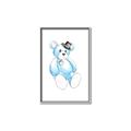 Picture of Blue Teddy _GroupedProduct_Rectangle_Portrait_Mini_ _GroupedProduct_Rectangle_Portrait_Canvas_Framed_