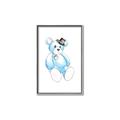 Picture of Blue Teddy _GroupedProduct_Rectangle_Portrait_Mini_ _GroupedProduct_Rectangle_Portrait_Canvas_Framed_