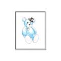 Picture of Blue Teddy _GroupedProduct_Rectangle_Portrait_Mini_ _GroupedProduct_Rectangle_Portrait_Canvas_Framed_