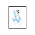 Picture of Blue Teddy _GroupedProduct_Rectangle_Portrait_Mini_ _GroupedProduct_Rectangle_Portrait_Canvas_Framed_