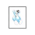 Picture of Blue Teddy _GroupedProduct_Rectangle_Portrait_Mini_ _GroupedProduct_Rectangle_Portrait_Canvas_Framed_