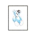 Picture of Blue Teddy _GroupedProduct_Rectangle_Portrait_Mini_ _GroupedProduct_Rectangle_Portrait_Canvas_Framed_