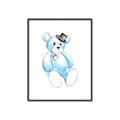 Picture of Blue Teddy _GroupedProduct_Rectangle_Portrait_Mini_ _GroupedProduct_Rectangle_Portrait_Canvas_Framed_