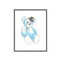 Picture of Blue Teddy _GroupedProduct_Rectangle_Portrait_Mini_ _GroupedProduct_Rectangle_Portrait_Canvas_Framed_