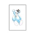 Picture of Blue Teddy _GroupedProduct_Rectangle_Portrait_Mini_ _GroupedProduct_Rectangle_Portrait_Canvas_Framed_