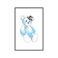 Picture of Blue Teddy _GroupedProduct_Rectangle_Portrait_Mini_ _GroupedProduct_Rectangle_Portrait_Canvas_Framed_