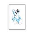 Picture of Blue Teddy _GroupedProduct_Rectangle_Portrait_Mini_ _GroupedProduct_Rectangle_Portrait_Canvas_Framed_