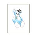 Picture of Blue Teddy _GroupedProduct_Rectangle_Portrait_Mini_ _GroupedProduct_Rectangle_Portrait_Canvas_Framed_
