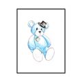 Picture of Blue Teddy _GroupedProduct_Rectangle_Portrait_Mini_ _GroupedProduct_Rectangle_Portrait_Canvas_Framed_