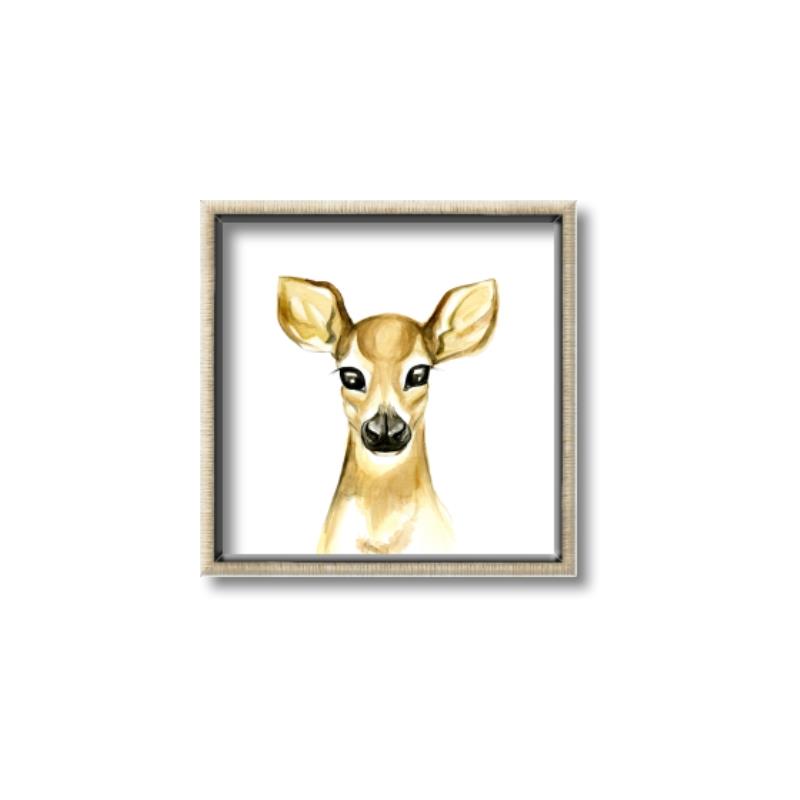 Picture of Woodland Doe _GroupedProduct_Square_Mini_ _GroupedProduct_Square_Canvas_Framed_