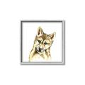 Picture of Woodland Wolf _GroupedProduct_Square_Mini_ _GroupedProduct_Square_Canvas_Framed_