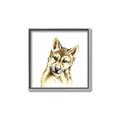 Picture of Woodland Wolf _GroupedProduct_Square_Mini_ _GroupedProduct_Square_Canvas_Framed_