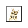 Picture of Woodland Wolf _GroupedProduct_Square_Mini_ _GroupedProduct_Square_Canvas_Framed_