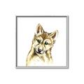 Picture of Woodland Wolf _GroupedProduct_Square_Mini_ _GroupedProduct_Square_Canvas_Framed_