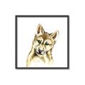 Picture of Woodland Wolf _GroupedProduct_Square_Mini_ _GroupedProduct_Square_Canvas_Framed_