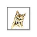 Picture of Woodland Wolf _GroupedProduct_Square_Mini_ _GroupedProduct_Square_Canvas_Framed_