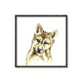 Picture of Woodland Wolf _GroupedProduct_Square_Mini_ _GroupedProduct_Square_Canvas_Framed_