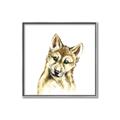 Picture of Woodland Wolf _GroupedProduct_Square_Mini_ _GroupedProduct_Square_Canvas_Framed_
