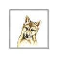 Picture of Woodland Wolf _GroupedProduct_Square_Mini_ _GroupedProduct_Square_Canvas_Framed_