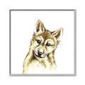 Picture of Woodland Wolf _GroupedProduct_Square_Mini_ _GroupedProduct_Square_Canvas_Framed_