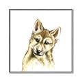 Picture of Woodland Wolf _GroupedProduct_Square_Mini_ _GroupedProduct_Square_Canvas_Framed_