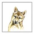 Picture of Woodland Wolf _GroupedProduct_Square_Mini_ _GroupedProduct_Square_Canvas_Framed_
