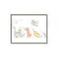 Picture of Dino Parade I _GroupedProduct_Rectangle_Landscape_Mini_ _GroupedProduct_Rectangle_Landscape_Canvas_Framed_