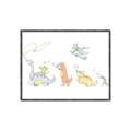 Picture of Dino Parade I _GroupedProduct_Rectangle_Landscape_Mini_ _GroupedProduct_Rectangle_Landscape_Canvas_Framed_