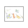 Picture of Dino Parade I _GroupedProduct_Rectangle_Landscape_Mini_ _GroupedProduct_Rectangle_Landscape_Canvas_Framed_