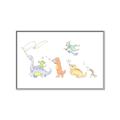 Picture of Dino Parade I _GroupedProduct_Rectangle_Landscape_Mini_ _GroupedProduct_Rectangle_Landscape_Canvas_Framed_
