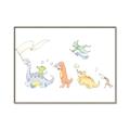 Picture of Dino Parade I _GroupedProduct_Rectangle_Landscape_Mini_ _GroupedProduct_Rectangle_Landscape_Canvas_Framed_