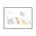 Picture of Dino Parade I _GroupedProduct_Rectangle_Landscape_Mini_ _GroupedProduct_Rectangle_Landscape_Canvas_Framed_