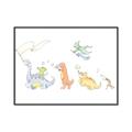 Picture of Dino Parade I _GroupedProduct_Rectangle_Landscape_Mini_ _GroupedProduct_Rectangle_Landscape_Canvas_Framed_
