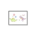 Picture of Dino Parade II _GroupedProduct_Rectangle_Landscape_Mini_ _GroupedProduct_Rectangle_Landscape_Canvas_Framed_