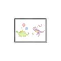 Picture of Dino Parade II _GroupedProduct_Rectangle_Landscape_Mini_ _GroupedProduct_Rectangle_Landscape_Canvas_Framed_