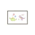 Picture of Dino Parade II _GroupedProduct_Rectangle_Landscape_Mini_ _GroupedProduct_Rectangle_Landscape_Canvas_Framed_