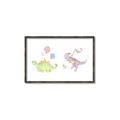 Picture of Dino Parade II _GroupedProduct_Rectangle_Landscape_Mini_ _GroupedProduct_Rectangle_Landscape_Canvas_Framed_