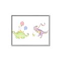 Picture of Dino Parade II _GroupedProduct_Rectangle_Landscape_Mini_ _GroupedProduct_Rectangle_Landscape_Canvas_Framed_
