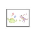 Picture of Dino Parade II _GroupedProduct_Rectangle_Landscape_Mini_ _GroupedProduct_Rectangle_Landscape_Canvas_Framed_