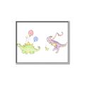 Picture of Dino Parade II _GroupedProduct_Rectangle_Landscape_Mini_ _GroupedProduct_Rectangle_Landscape_Canvas_Framed_