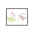 Picture of Dino Parade II _GroupedProduct_Rectangle_Landscape_Mini_ _GroupedProduct_Rectangle_Landscape_Canvas_Framed_