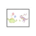 Picture of Dino Parade II _GroupedProduct_Rectangle_Landscape_Mini_ _GroupedProduct_Rectangle_Landscape_Canvas_Framed_