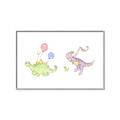 Picture of Dino Parade II _GroupedProduct_Rectangle_Landscape_Mini_ _GroupedProduct_Rectangle_Landscape_Canvas_Framed_