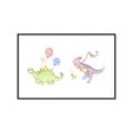 Picture of Dino Parade II _GroupedProduct_Rectangle_Landscape_Mini_ _GroupedProduct_Rectangle_Landscape_Canvas_Framed_