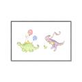 Picture of Dino Parade II _GroupedProduct_Rectangle_Landscape_Mini_ _GroupedProduct_Rectangle_Landscape_Canvas_Framed_